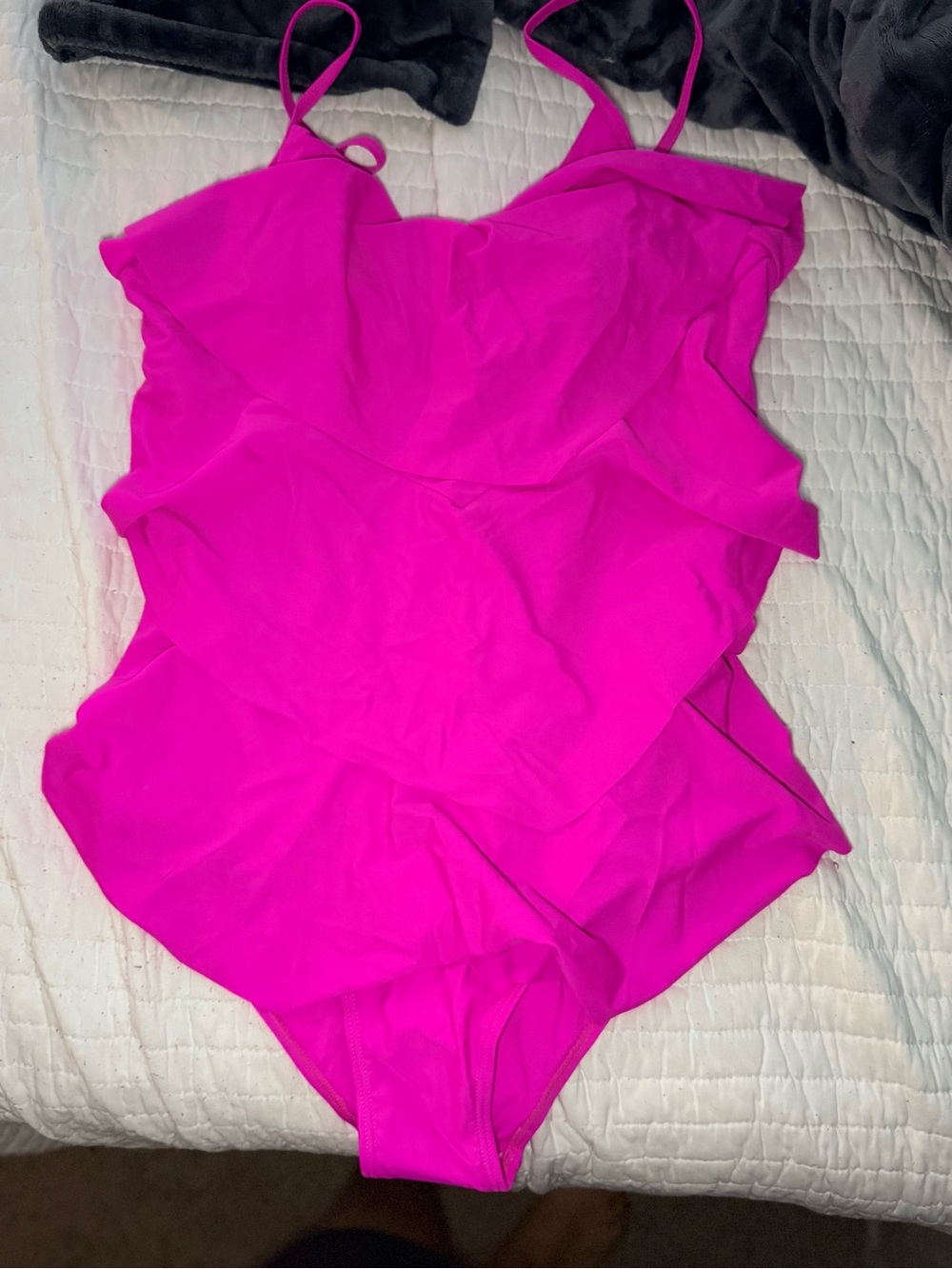 One-Piece Swimsuit in Bright Fuchsia